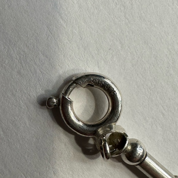 Sterling silver anklet with rainbow beads - Picture 9 of 9